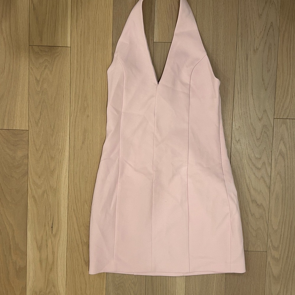 Zara Blush Pink Backless Dress
